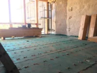 Reabilitação estrutura de madeira betão edificio residencial timber concret composite single family building 09