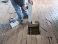 IAP alvenaria madeira inspeção estrutural reabilitação masonry timber structural survey resistograph 8