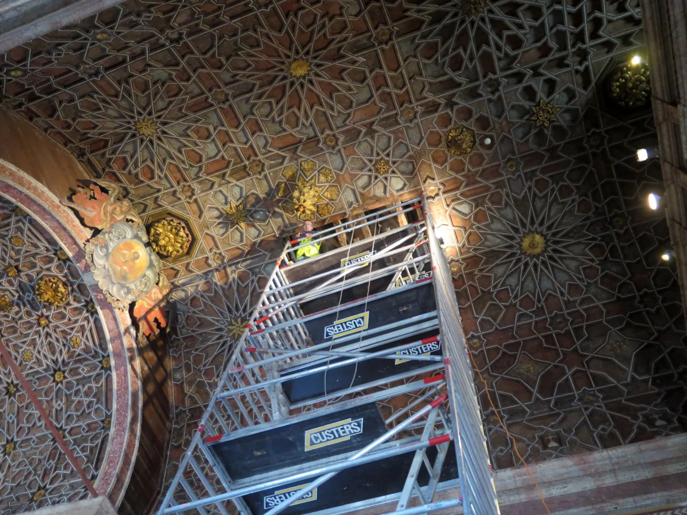 Capela chapel timber roof NDT structural survey cobertura madeira reforço strengthening 02