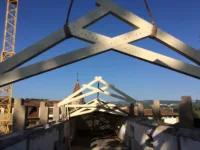 Aveleda timber roof design structural survey load bearing test ensaio de carga cobertura madeira 11