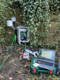 SHM stone masonry pillars NDT structural survey 05