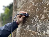 SHM stone masonry pillars NDT structural survey sonic tests 11